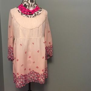 Juicy Couture Salt Water Ombré Silk Print Tunic